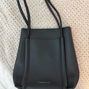 Expressions NYC Elegant Black Tote
